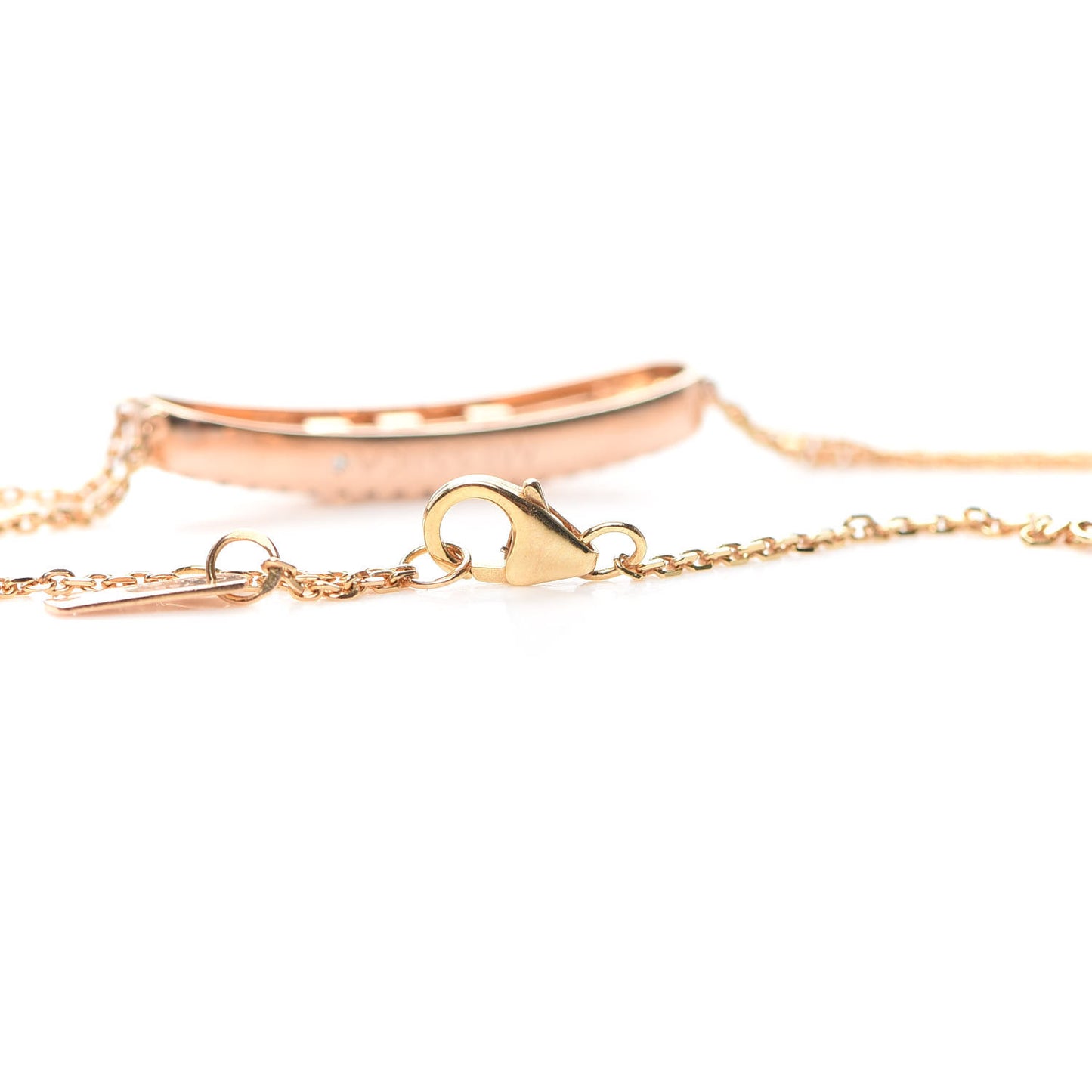 18K Rose Gold Diamond Move Classic Pave Double Bracelet