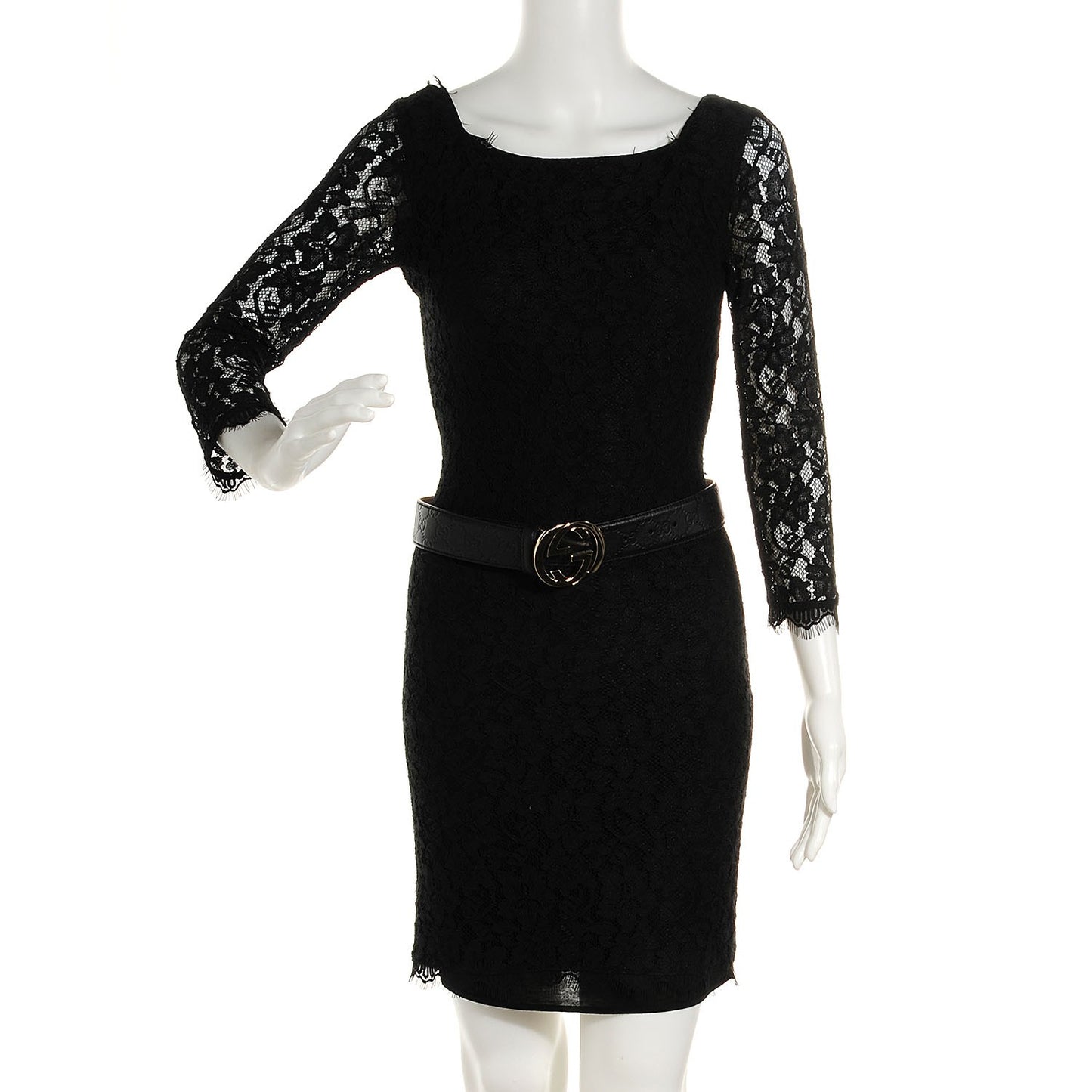 Guccissima Interlocking G Belt Black 75 30