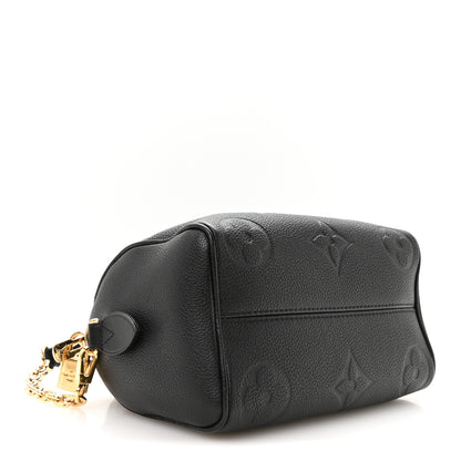 Louis Vuitton Empreinte Monogram Giant Speedy Bandouliere 20 Black 4 of 10