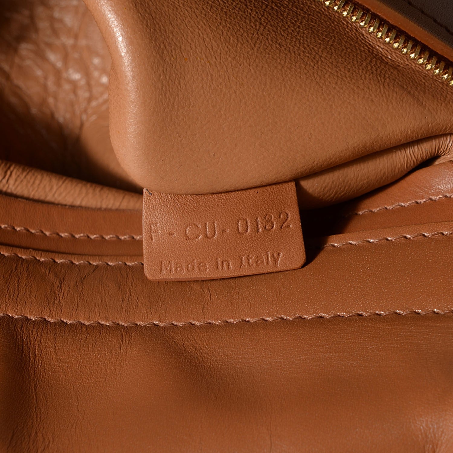 Celine Smooth Calfskin Suede Medium Trapeze Tan 8 of 9