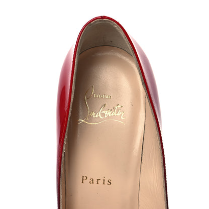 Christian Louboutin Patent Degrade Pigalle Follies 100 Pumps 37.5 Black Red 7 of 8