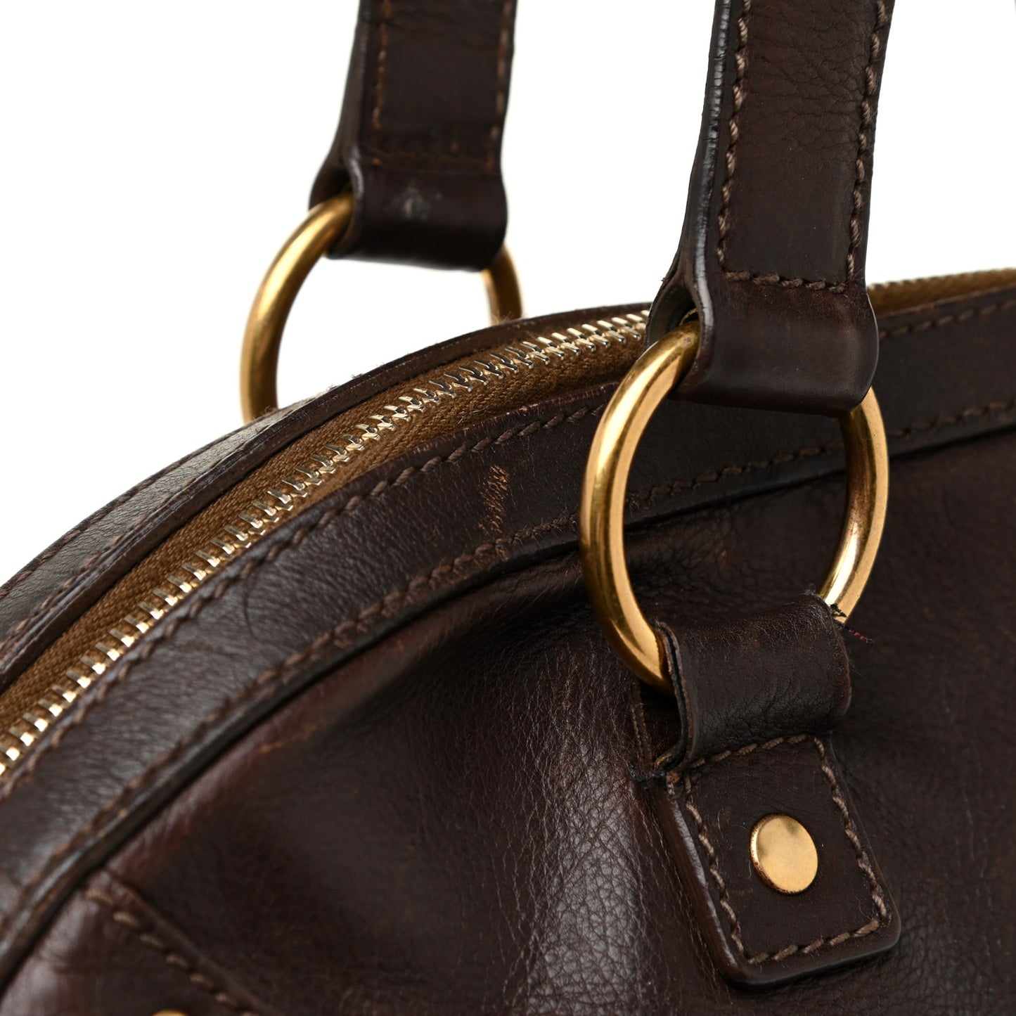 Calfskin Oversized Muse Dark Brown