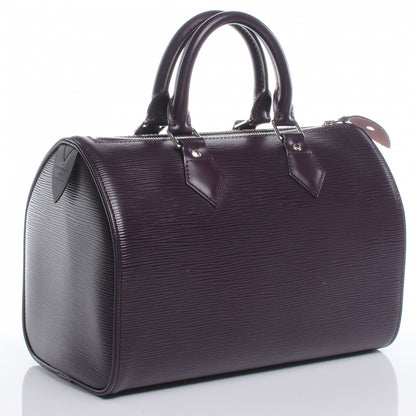 Louis Vuitton Epi Speedy 25 Cassis Purple 4 of 7