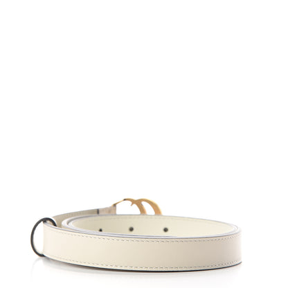 Gucci Calfskin Double G 20mm Belt 80 32 Mystic White 2 of 7