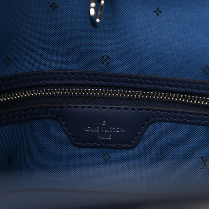 Louis Vuitton Monogram Escale Neverfull MM Blue 7 of 12