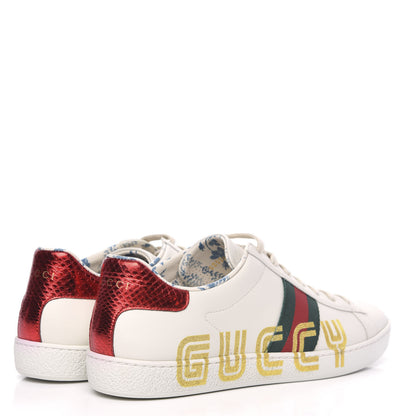 Gucci X SEGA Calfskin Ayers Web Guccy Womens Ace Sneakers 40.5 White 4 of 9