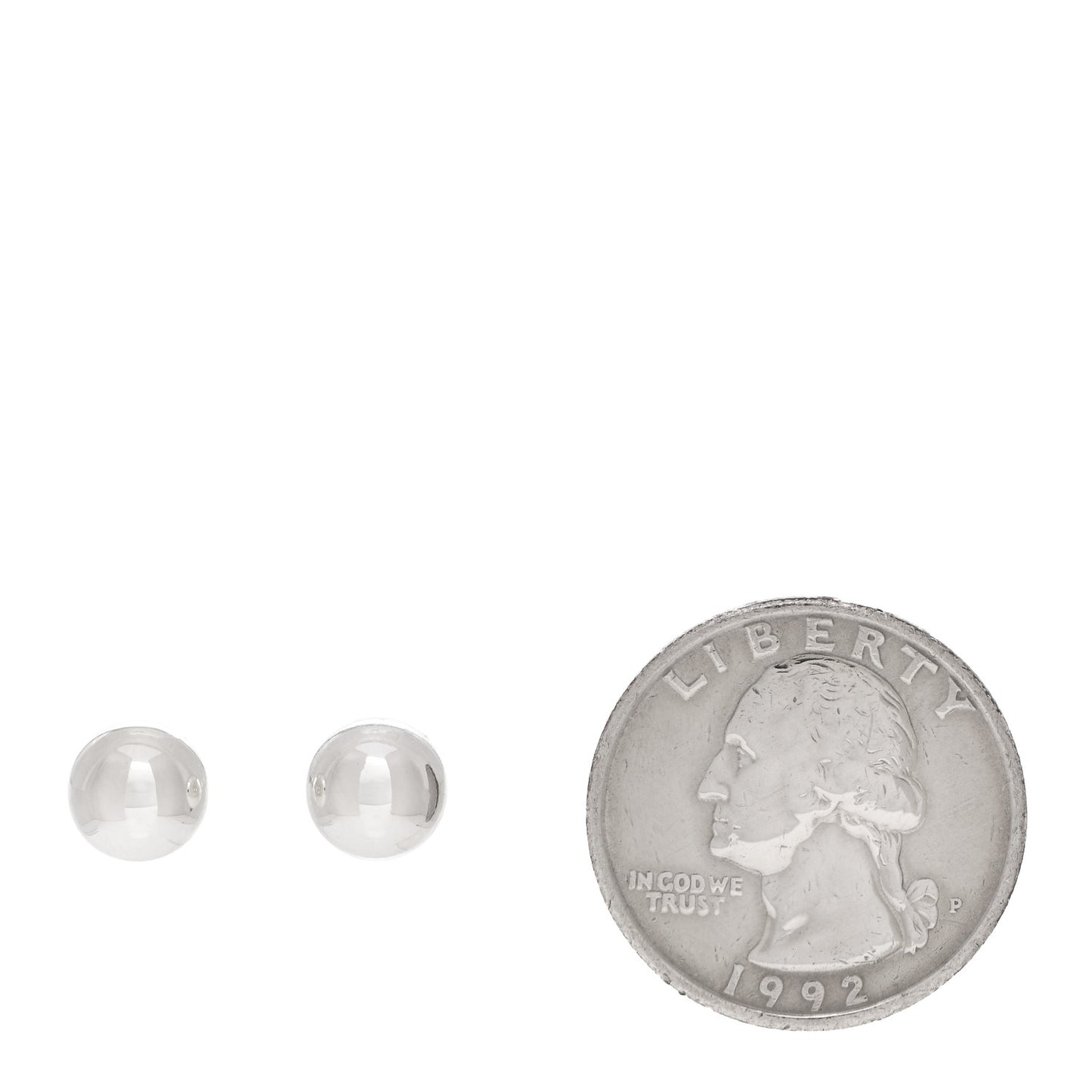 Sterling Silver 8mm HardWear Ball Earrings