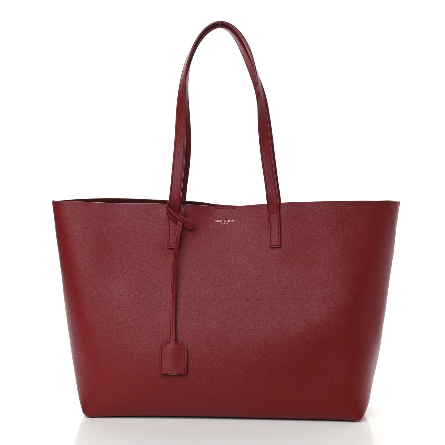 Calfskin Large Shopping Tote Opyum Red