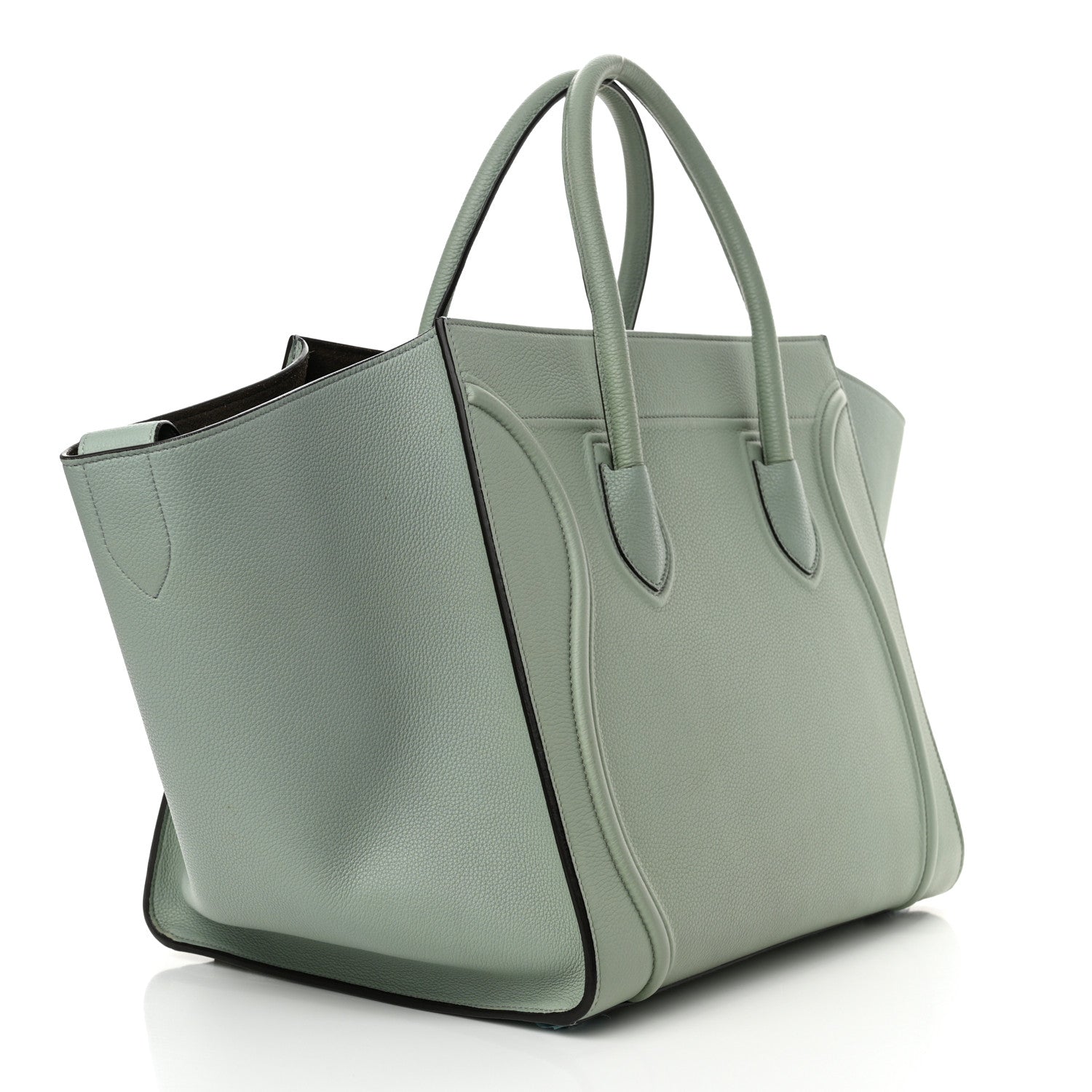 Celine Baby Grained Calfskin Medium Phantom Luggage Jade 3 of 12