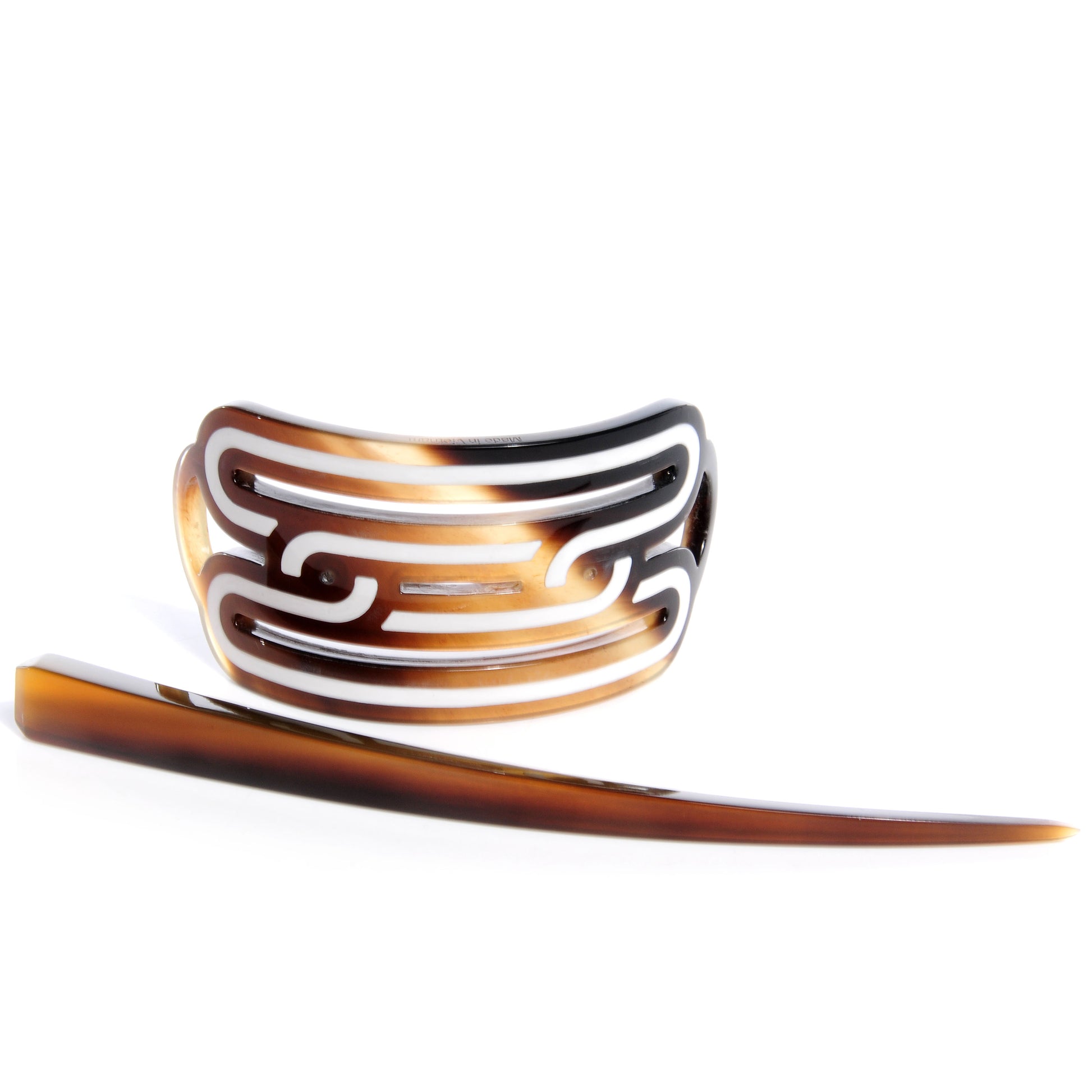 Hermes Buffalo Horn Hair Barrette 5 of 6