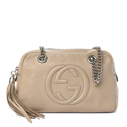 Gucci Pebbled Calfskin Small Soho Bowler Camelia 1 of 10