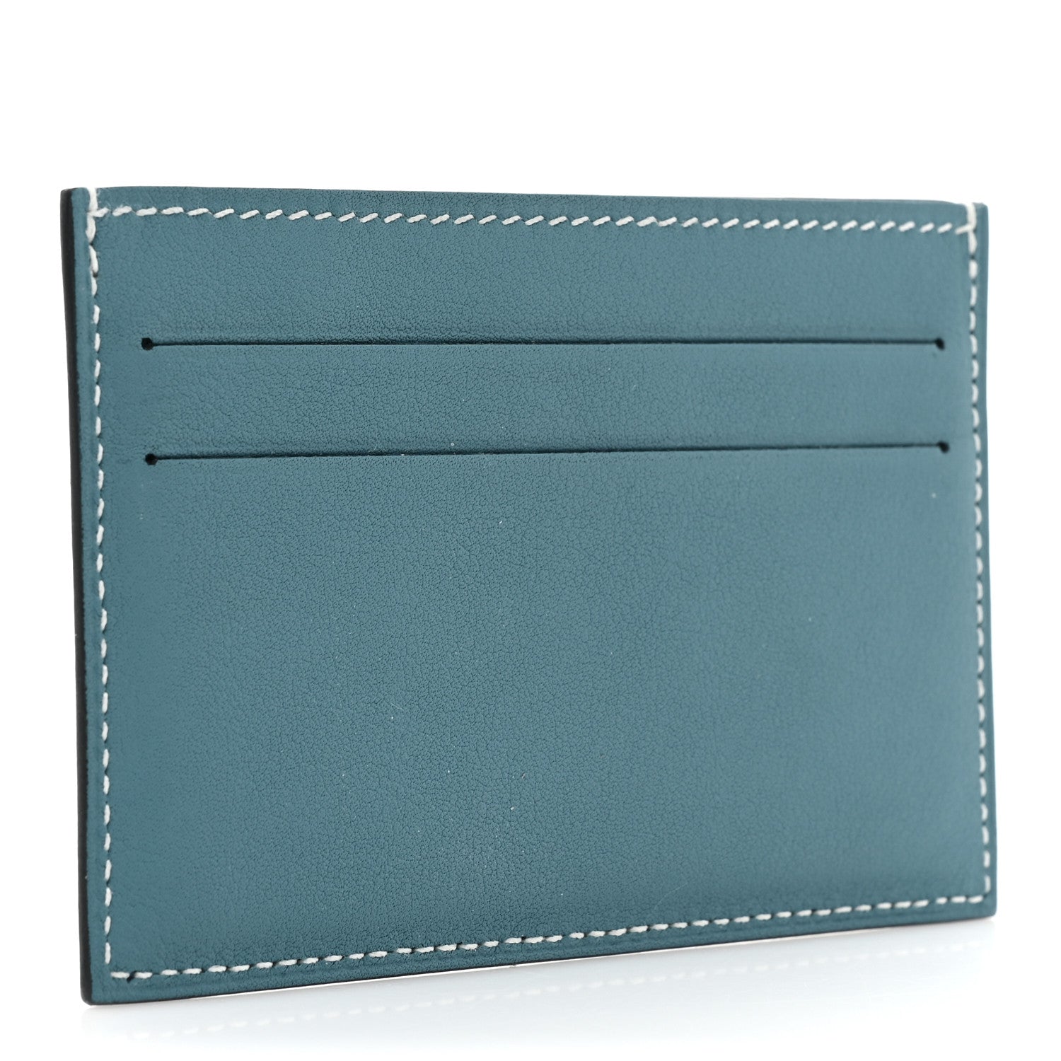 Hermes Swift Citizen Twill Card Case New Bleu Jean 3 of 10