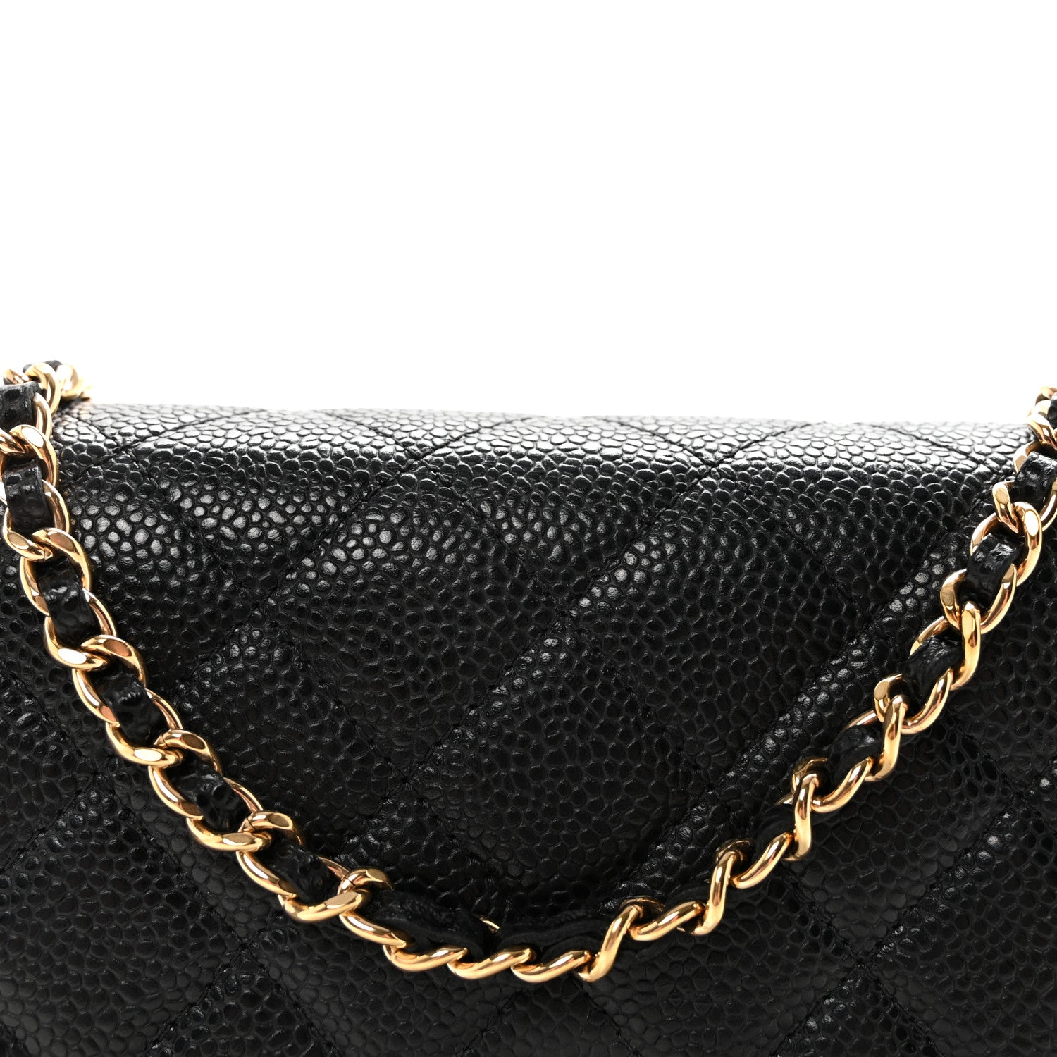 Chanel Caviar Quilted Wallet On Chain WOC Black 9 of 12