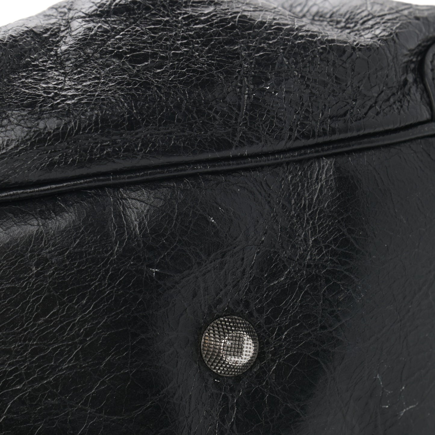 Agneau Arena Medium Le Cagole Shoulder Bag Black