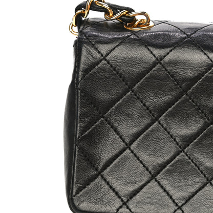 Chanel Lambskin Quilted Micro Mini Flap Bag Black 21 of 24