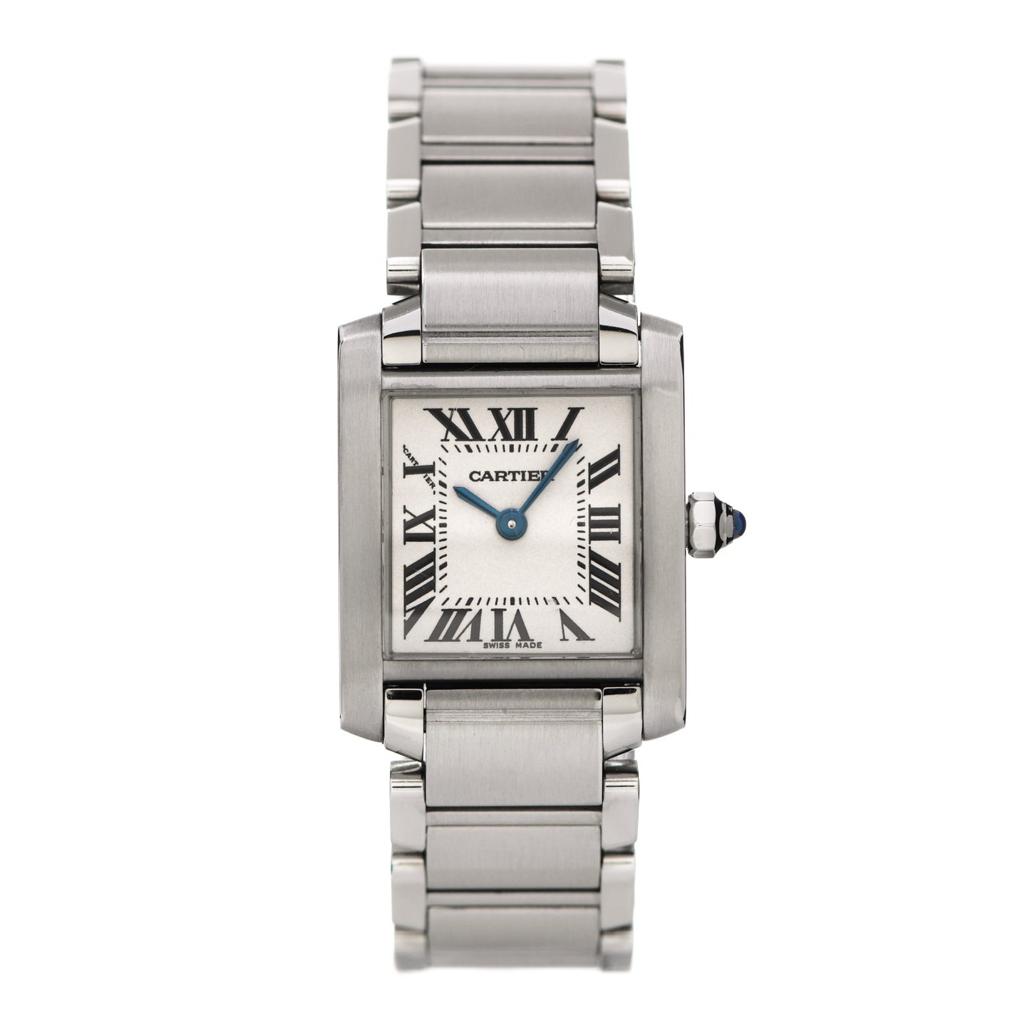 Stainless Steel 20mm Tank Francaise Quartz Watch