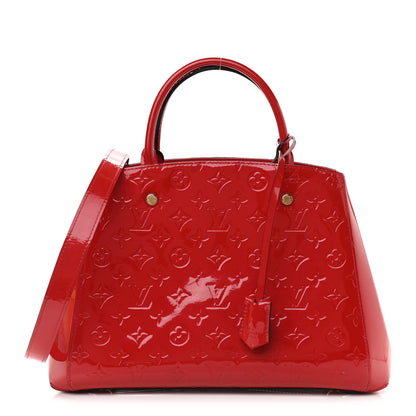 Louis Vuitton Vernis Montaigne MM Cherry 1 of 17