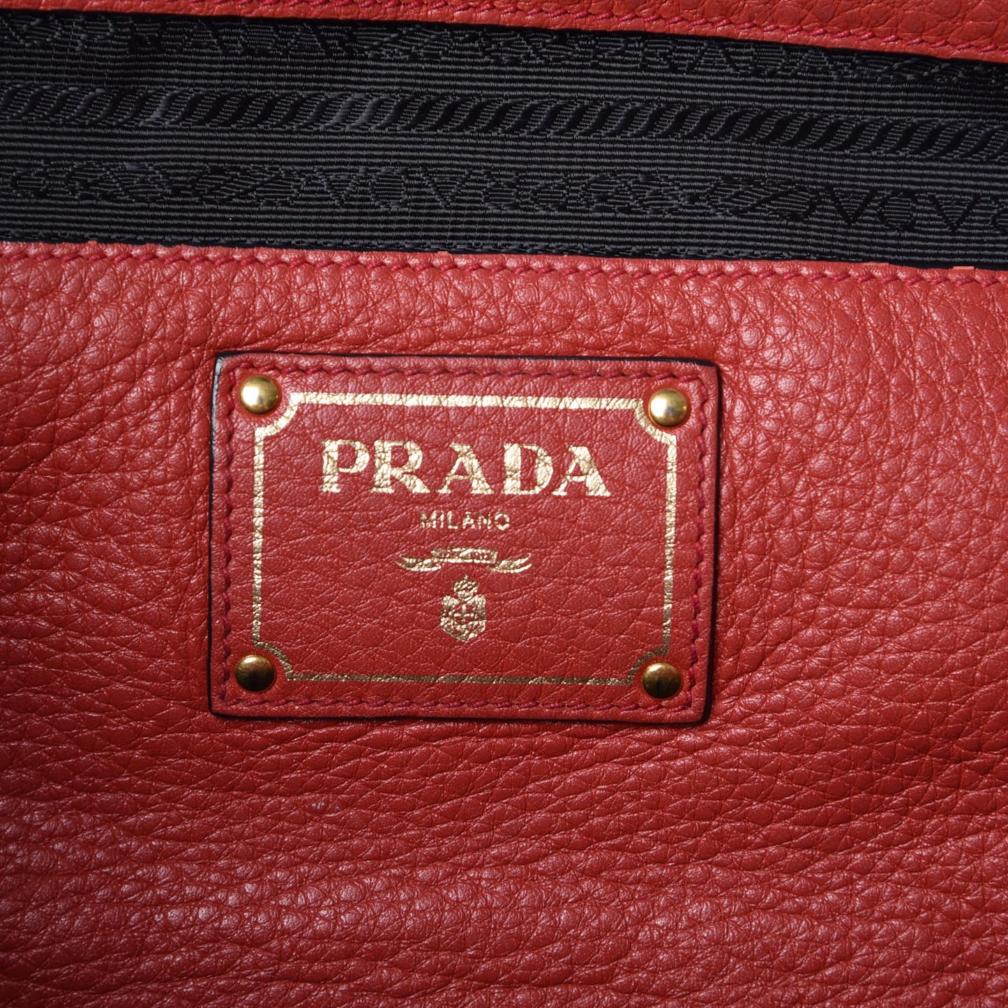 Vitello Daino Shopping Tote Rosso