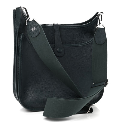 Hermes Taurillon Clemence Evelyne III PM Vert Cypress 2 of 8