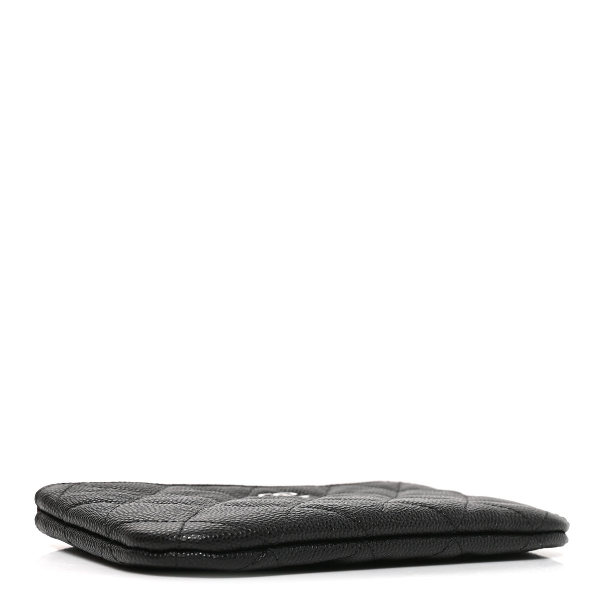 Caviar Quilted Small Cosmetic Case Black