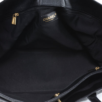 Chanel Calfskin Cerf Executive Shopper Tote Black 6 of 8
