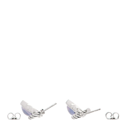 David Yurman Sterling Silver Moon Quartz Amethyst Cable Drop Earrings 3 of 6