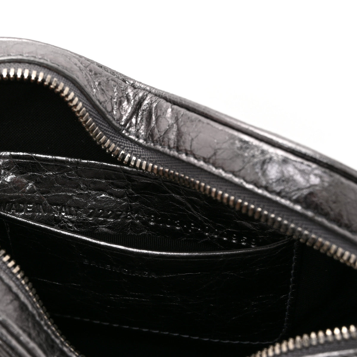 Metallic Agneau Arena Mini Le Cagole Heart Bag Silver