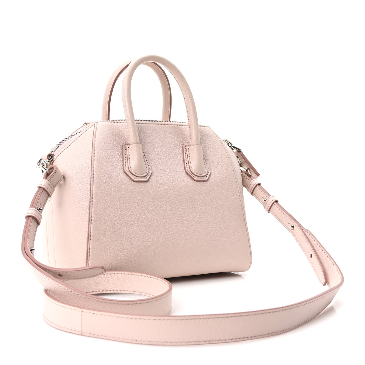 Sugar Goatskin Mini Antigona Pale Pink