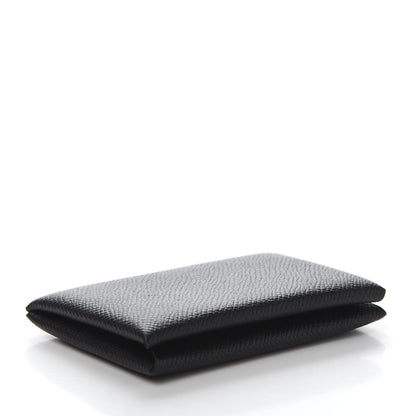 Hermes Epsom Calvi Card Case Black 4 of 10