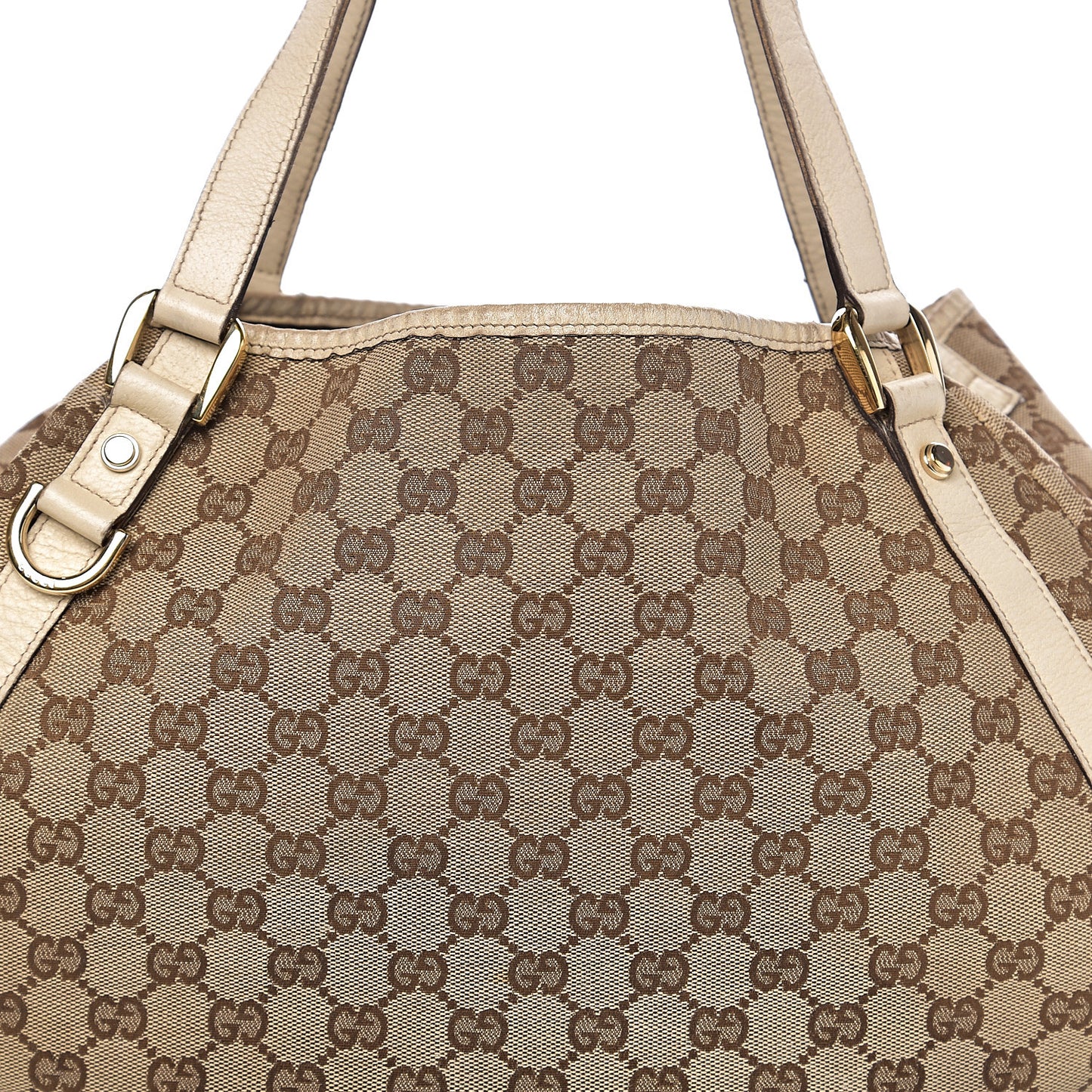 Monogram Medium Abbey Shoulder Bag Off White