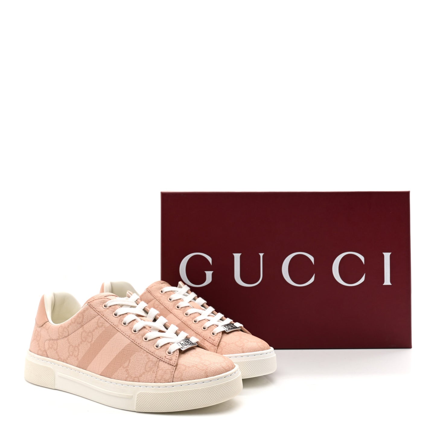 GG Supreme Tonal Web Womens New Ace Sneakers 35.5 Pink