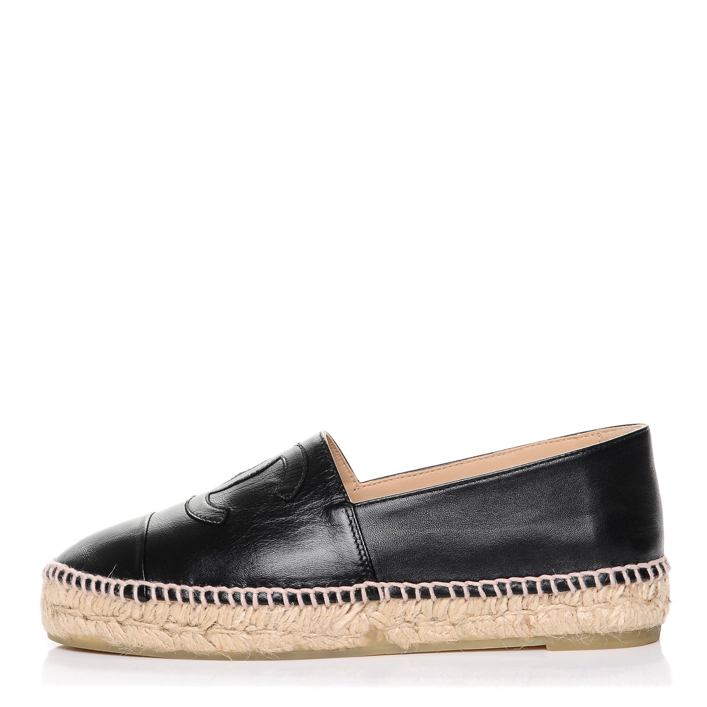Lambskin CC Espadrilles 36 Black