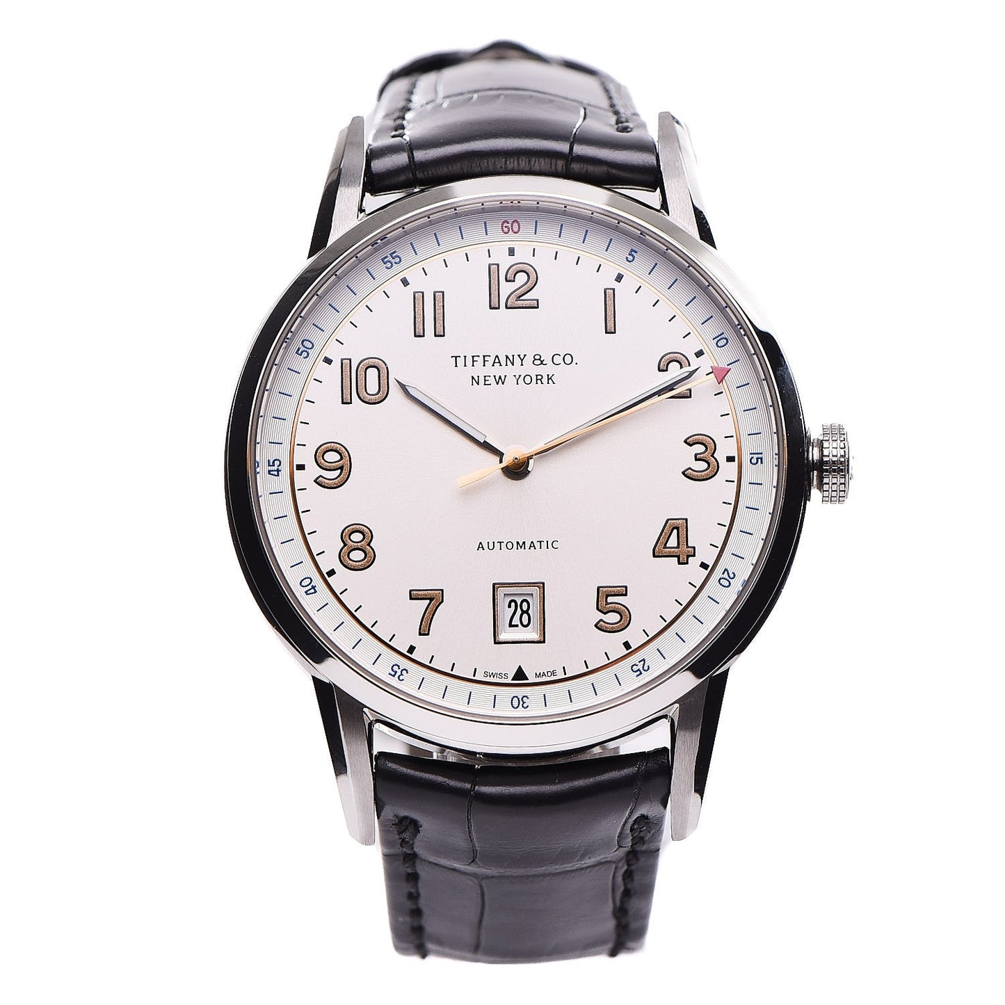 Stainless Steel Alligator 40mm CT60 3-Hand Automatic Watch
