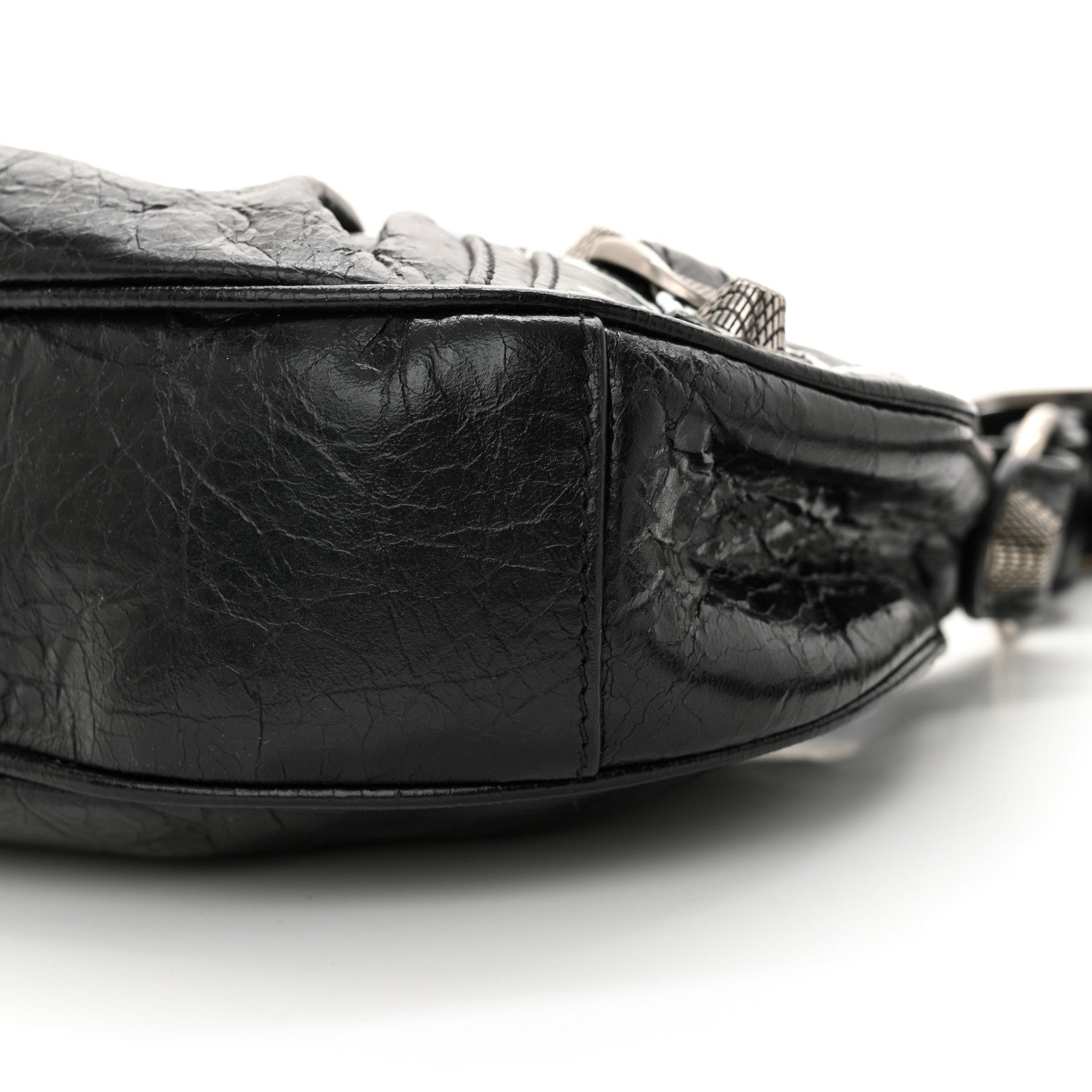 Balenciaga Agneau Arena Lunar New Year Graffiti Logo Le Cagole Shoulder Bag XS Black 10 of 10
