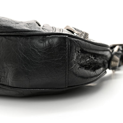 Balenciaga Agneau Arena Lunar New Year Graffiti Logo Le Cagole Shoulder Bag XS Black 10 of 10