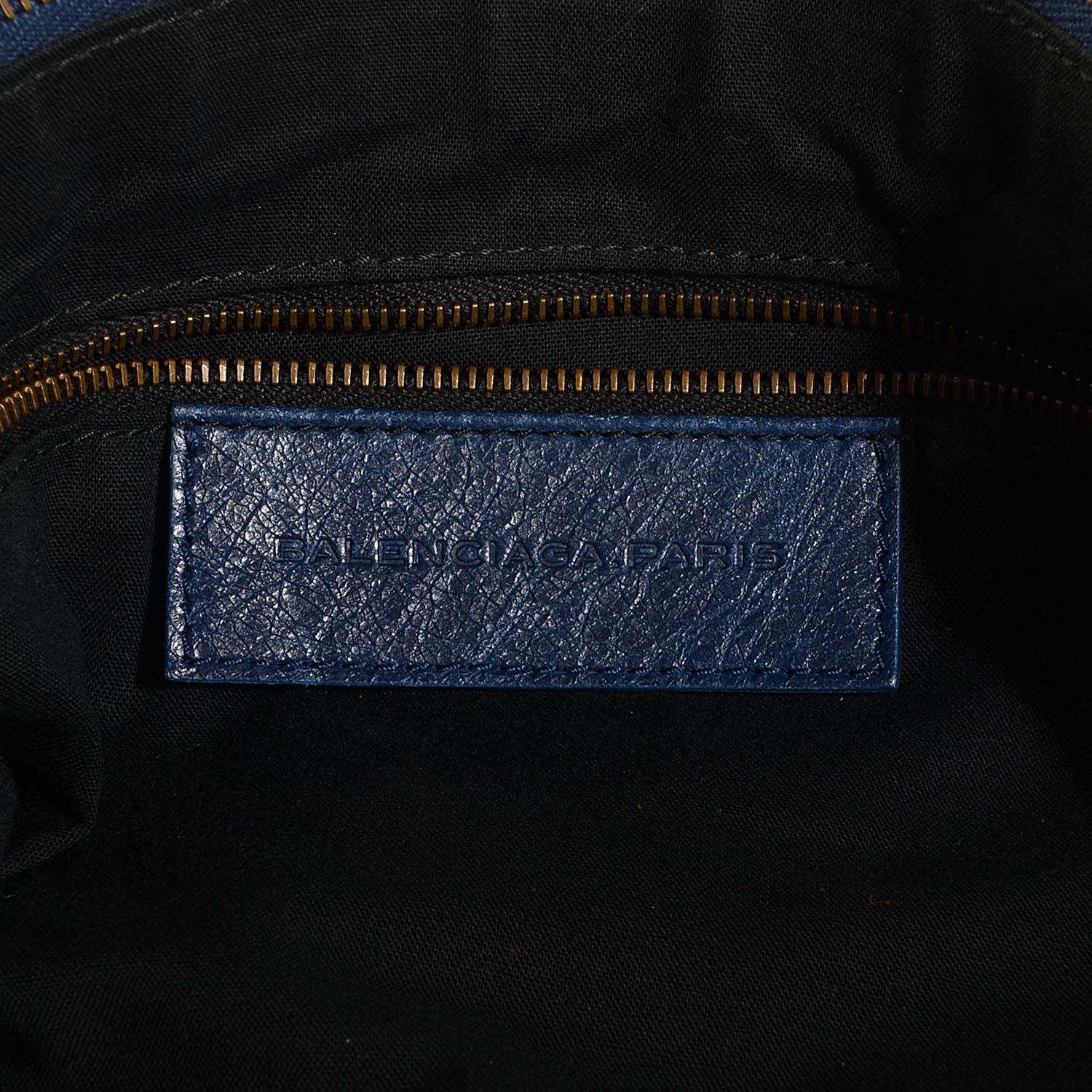 Balenciaga Agneau Classic Hardware Day Hobo Bleu Mineral 7 of 12