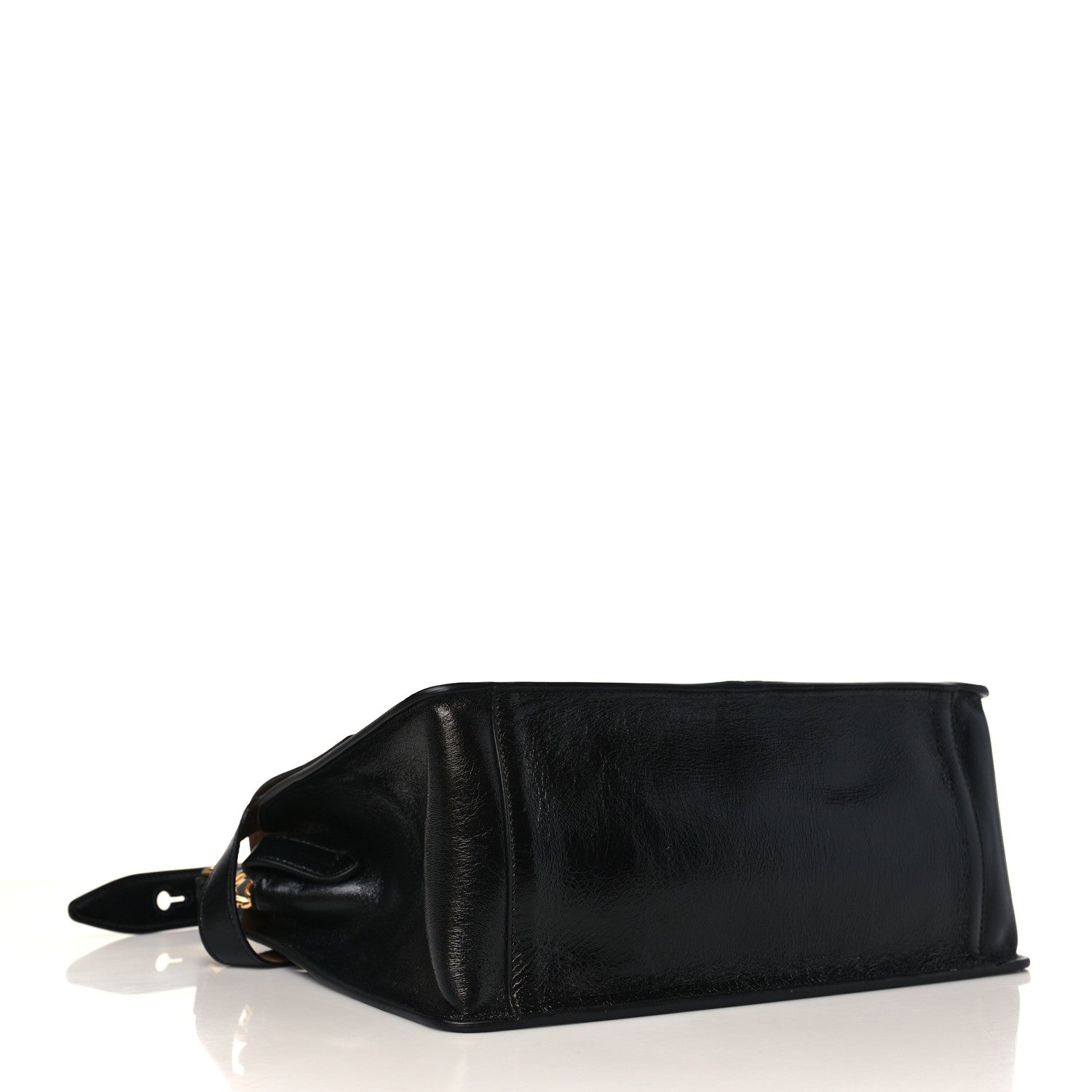 Fendi Agnello Old Shine Large Kan U Shoulder Bag Black 4 of 8