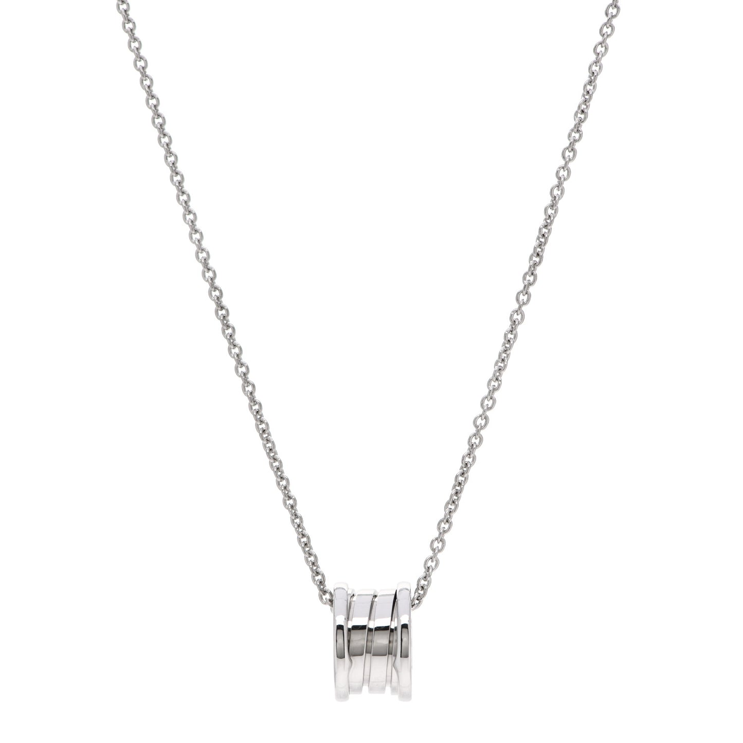 18K White Gold B.Zero1 Pendant Necklace