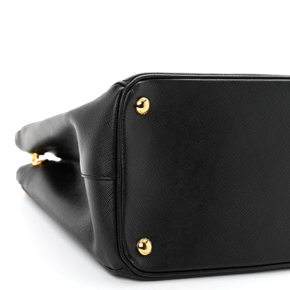 Prada Saffiano Medium Galleria Double Zip Tote Black 10 of 11