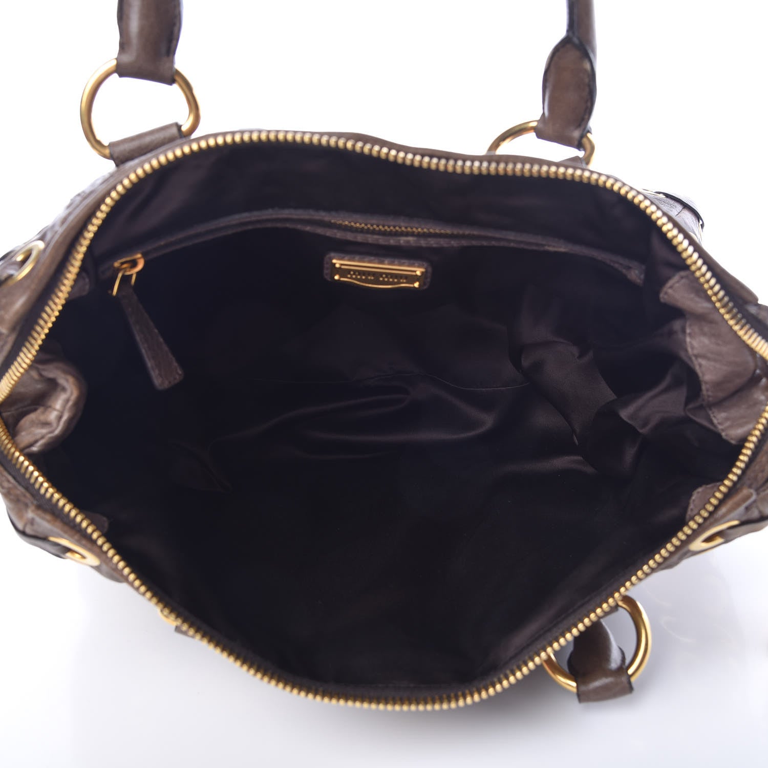 Miu Miu Nappa Chevron Grommet Tote 5 of 20