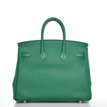 Hermes Swift Birkin 25 Vert Vertigo 3 of 40