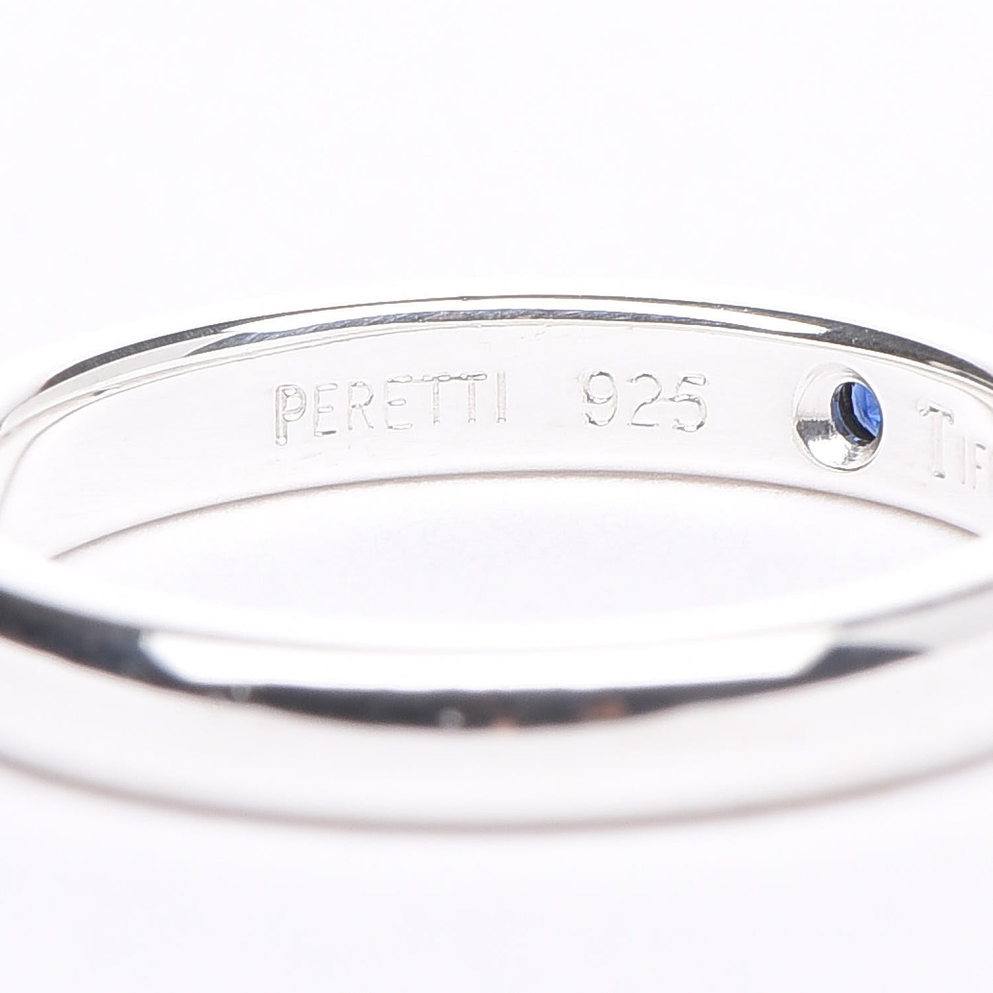 Sterling Silver Blue Sapphire Stacking Ring 46 3.75