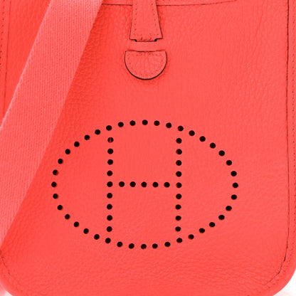 Hermes Taurillon Clemence Evelyne TPM Rose Texas 8 of 10