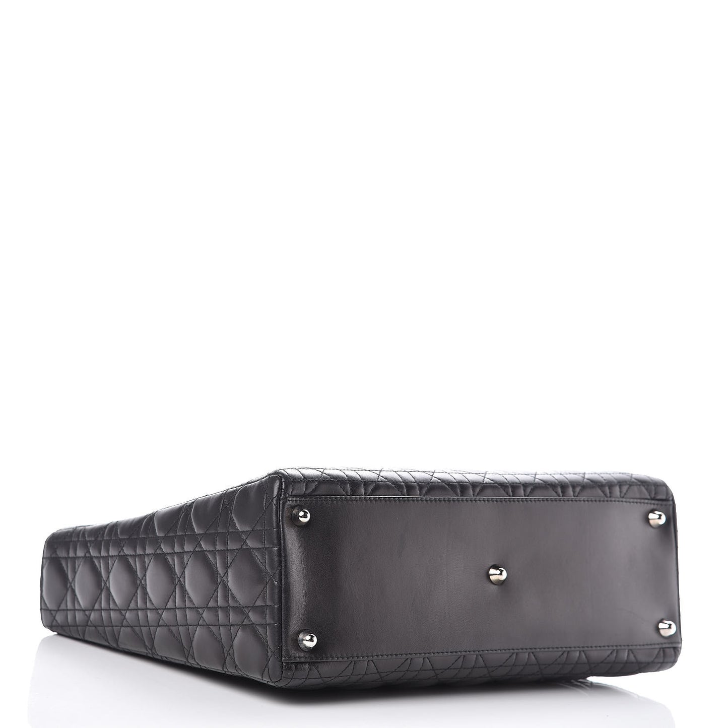 Lambskin Cannage Large Lady Dior Black