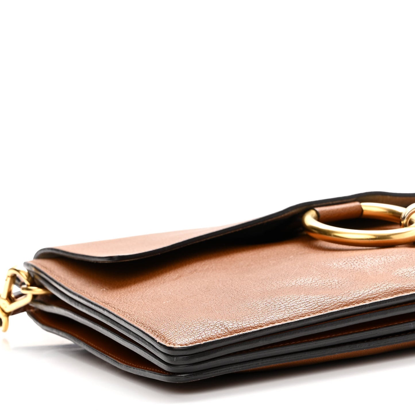 Goatskin Medium Faye Shoulder Bag Caramel