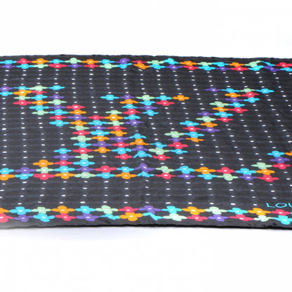 Louis Vuitton Silk Farandole Square Scarf Black 4 of 9