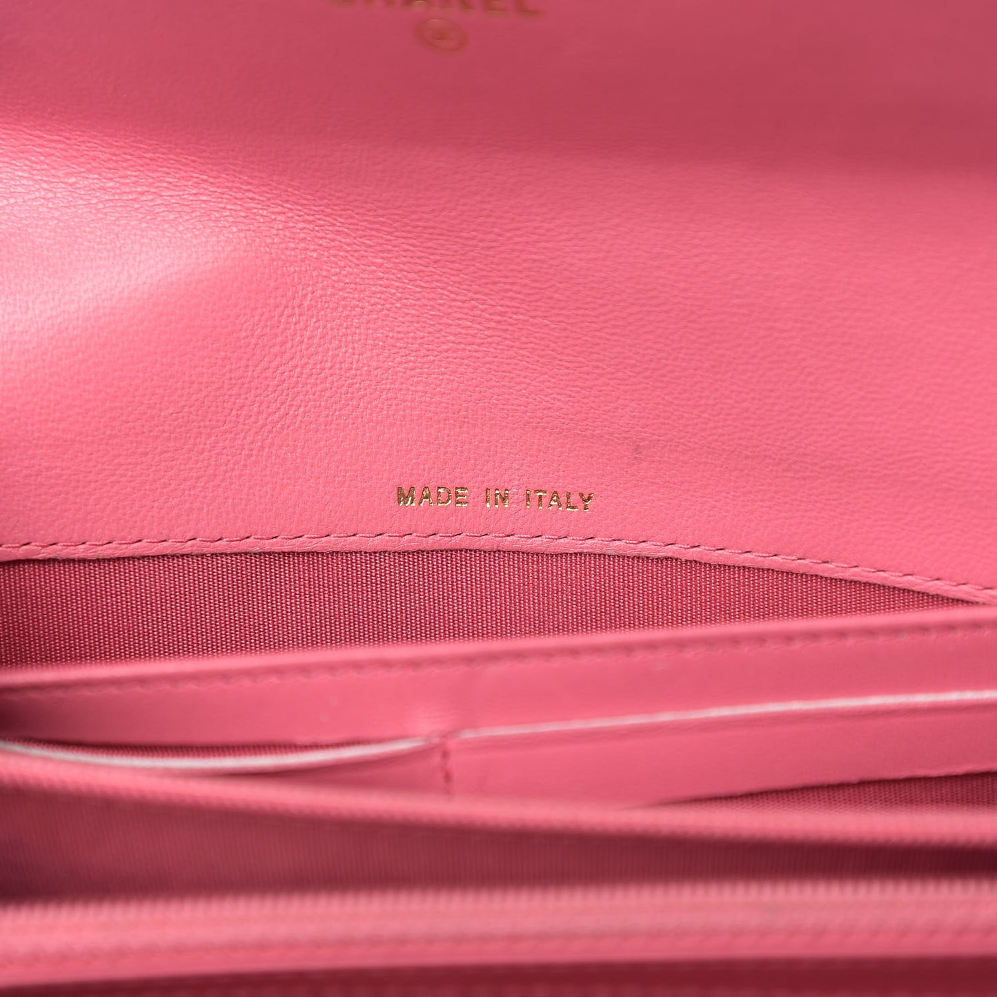 Lambskin Quilted Boy Flap Wallet Pink