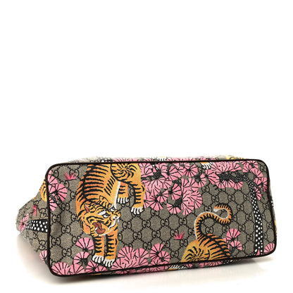 Gucci Soft GG Supreme Monogram Bengal Medium Crossbody Tote Beige Pink 4 of 9