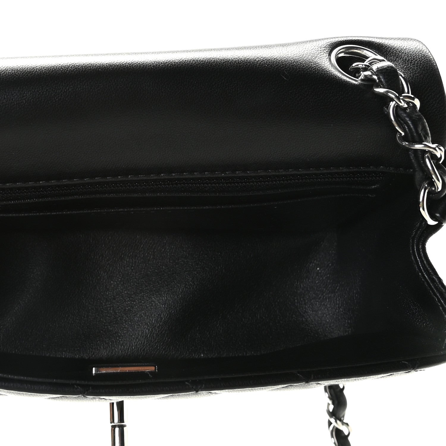 Chanel Lambskin Quilted Mini Rectangular Flap Black 4 of 7