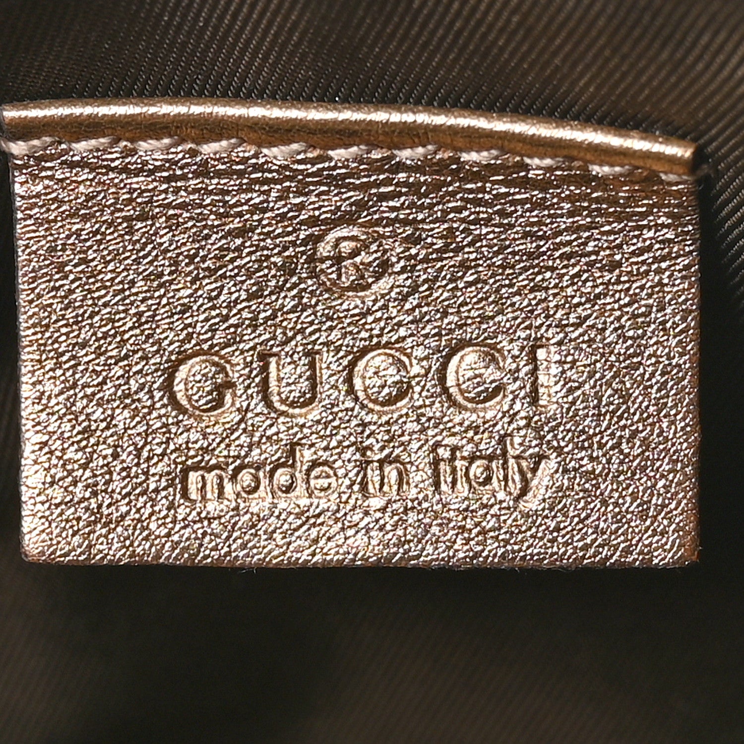 Gucci Crystal Monogram Babouska Wristlet Dark Brown 6 of 7